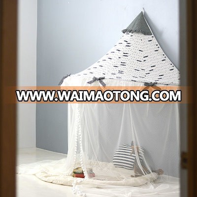 Zhejiang Lovetree CE Approved Foldable Outdoor Indoor Canvas Canopy Teepee Tent for Kids