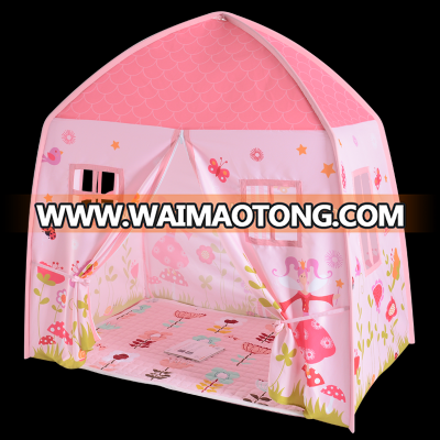 CE Certification Lovetree Cotton Canvas Fabric Kids Princess Playhouse Tent Picture Castle Play Tents