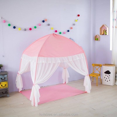 Yellow Dream Cotton Canvas Kids Teepee Tent India With Grid Printing Indoor And Kids Removable Tent Inflatable Toy,Soft Toy 150