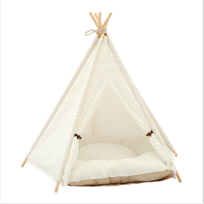 Lace Pet House Dog Teepee Tent